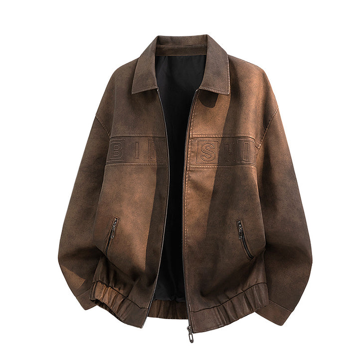 Herren Modische Bikerjacke im Vintage-Look Echo Archiv