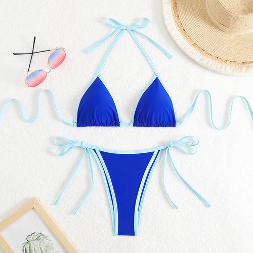 Damen Triangel-Bikini mit verspielten Schleifen Echo Archiv