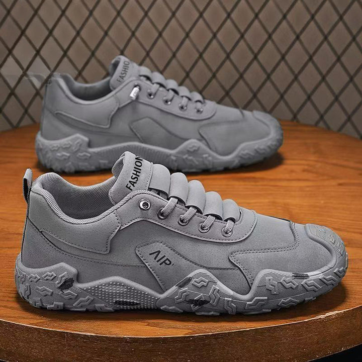 Herren Urbaner Chunky-Sneaker mit Veloursleder-Optik, profiliertem Grip-Profil und ergonomischer Plateausohle Echoarhiv