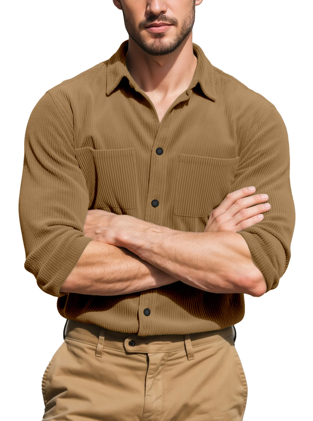 Herren Waffelstruktur Hemdjacke Echoarchiv