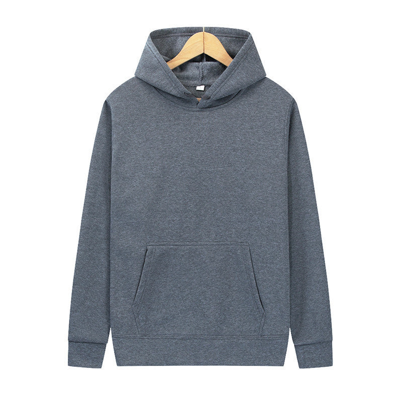 Unisex minimalistischer Kapuzenpullover ohne Reißverschluss mit innen angerautem French-Terry und integrierter Kängurutasche Echo Archiv