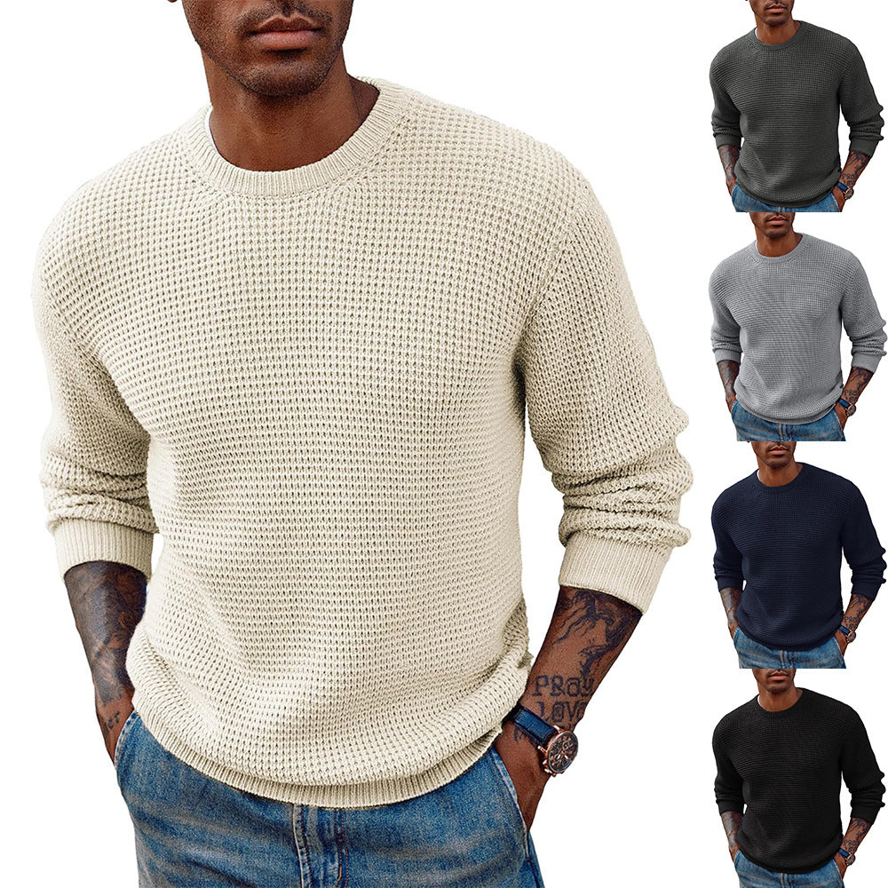 Herren Strukturierter Pullover Echoarchiv