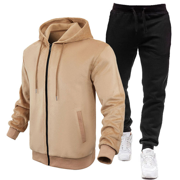 Herren Sportlicher Hoodie- und Jogginganzug mit Fleece-Futter und praktischen Taschen Echoarchiv