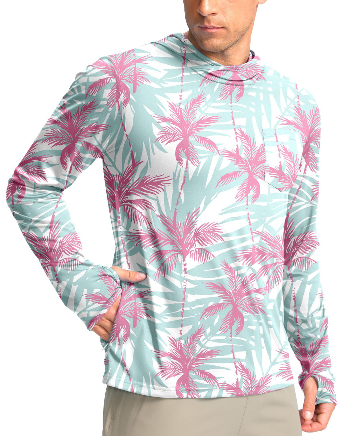 Herren Funktionsshirt mit Kapuze und Taschen – Avelline
