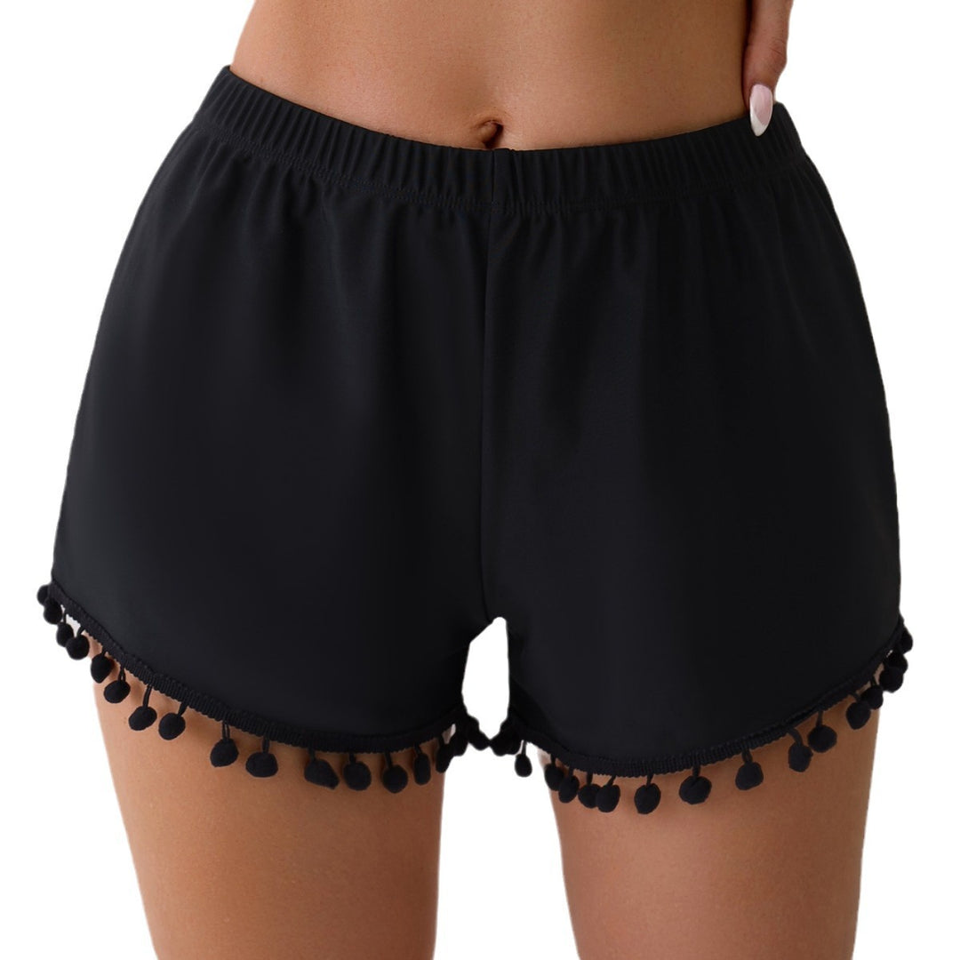 Damen Sommerliche Badeshorts mit verspieltem Pompon-Dekor Echo Archiv