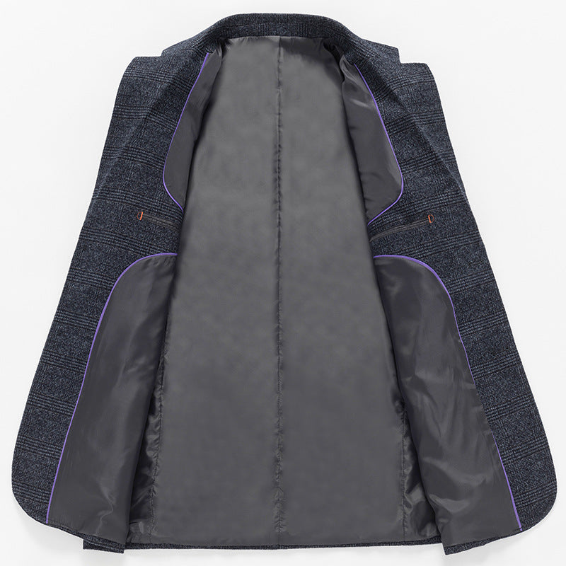 Herren Tailliertes Glencheck-Sakko im City‑Blazer‑Stil mit leichter Innenfütterung Echo Archiv