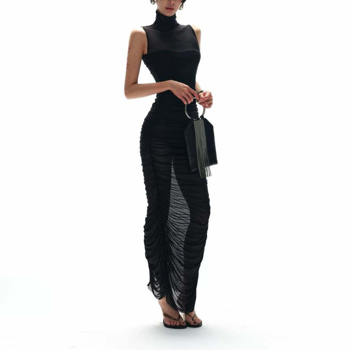 Damen Elegantes Abendkleid mit raffinierten Drapierungsdetails Echo Archiv