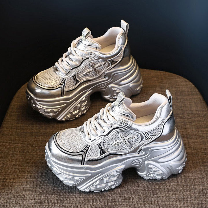 Damen Chunky Sneakers mit voluminösem Profil und atmungsaktiver Struktur Echo Archiv