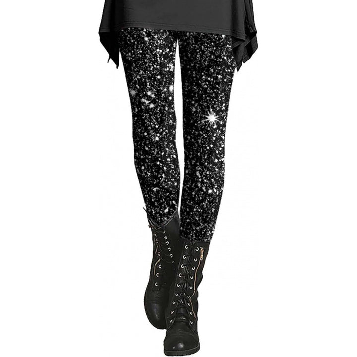 Damen Gemusterte Weihnachtsleggings Echoarchiv