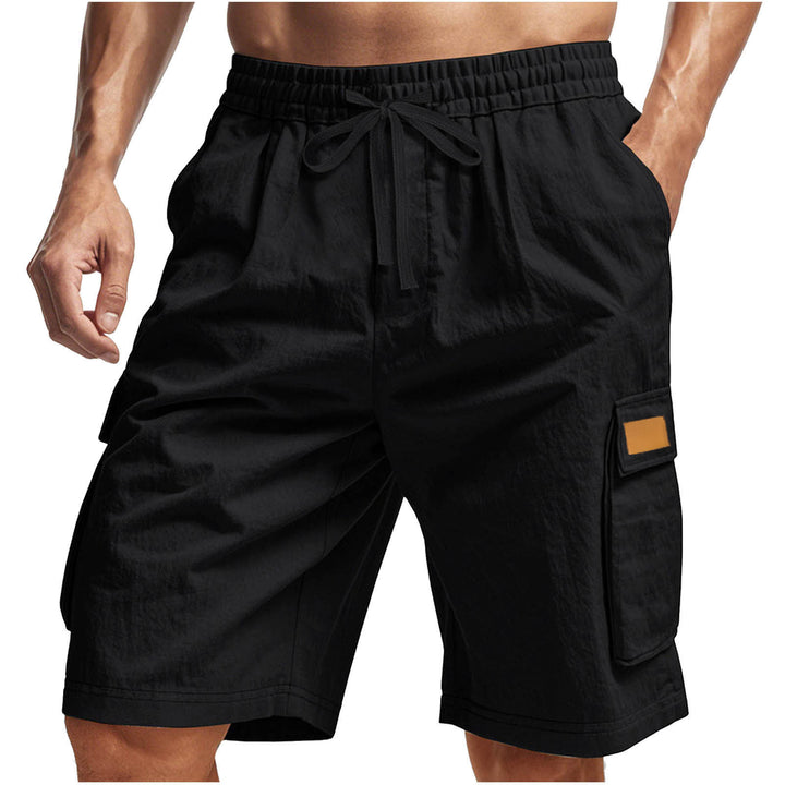 Herren praktische Cargo-Shorts mit elastischem Bund und seitlichen Taschen Echoarchiv