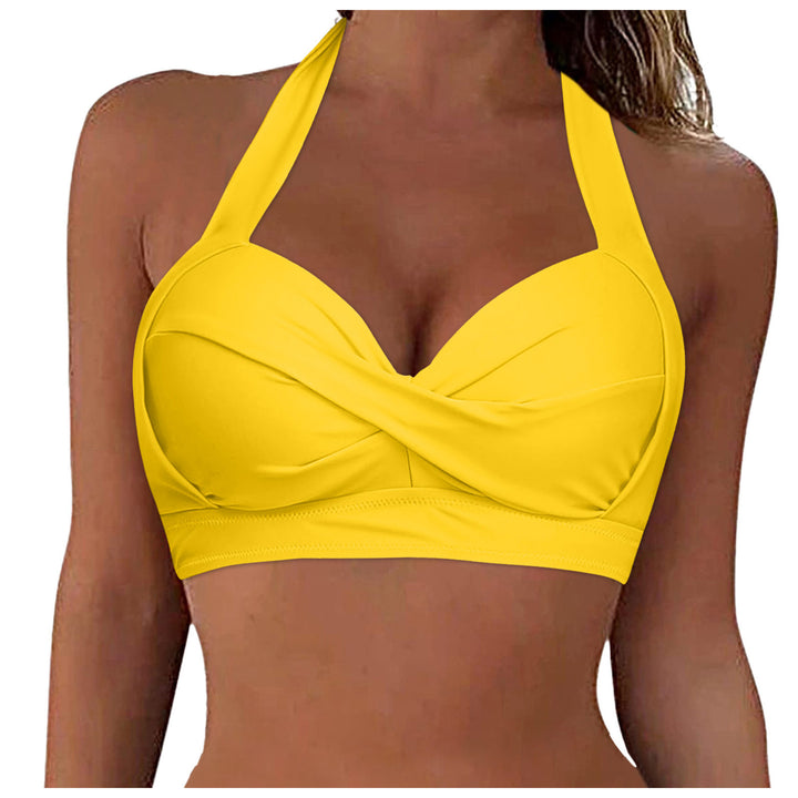 Damen Sportliches Bikinioberteil mit tiefem Ausschnitt und Halter-Design Echo Archiv