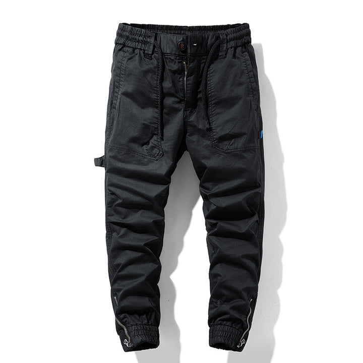 Herren Multifunktions-Cargojoggerhose mit elastischem Komfortbund, Karabiner‑Loop und Zipper-Knöchel Echo Archiv