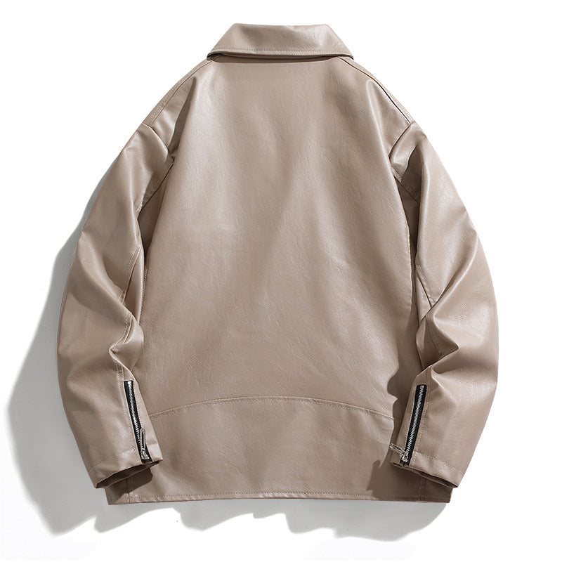 Herren elegante Bikerjacke aus Kunstleder Echoarchiv