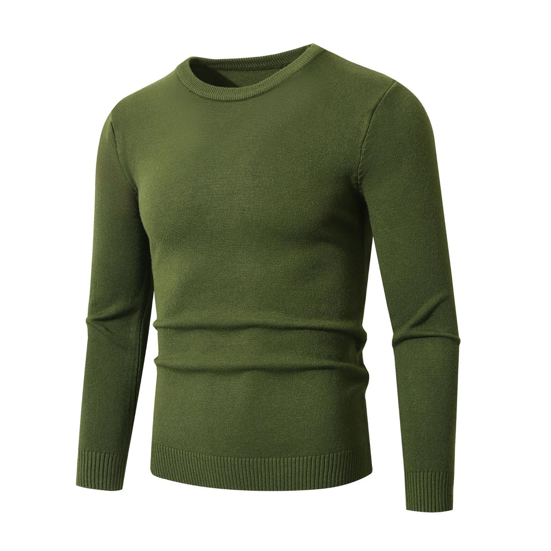 Herren Feinstrickpullover mit klassischem Rundhalsausschnitt Echoarchiv