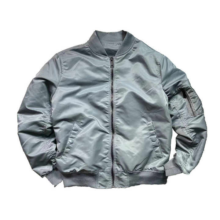 Herren nan urbaner Nylon-Bomber mit schlanker Silhouette, Ärmeltasche und windabweisender Außenhülle Echo Archiv