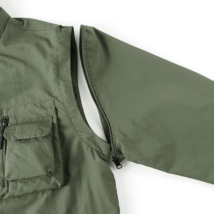 Herren leichte Multifunktions-Fieldjacke mit zahlreichen Utility‑Taschen und Belüftungsdetails Echoarchiv