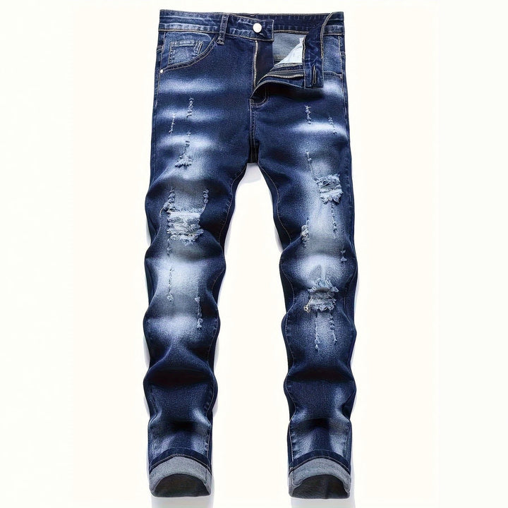 Herren Slim Fit Destroyed Jeans Echoarchiv