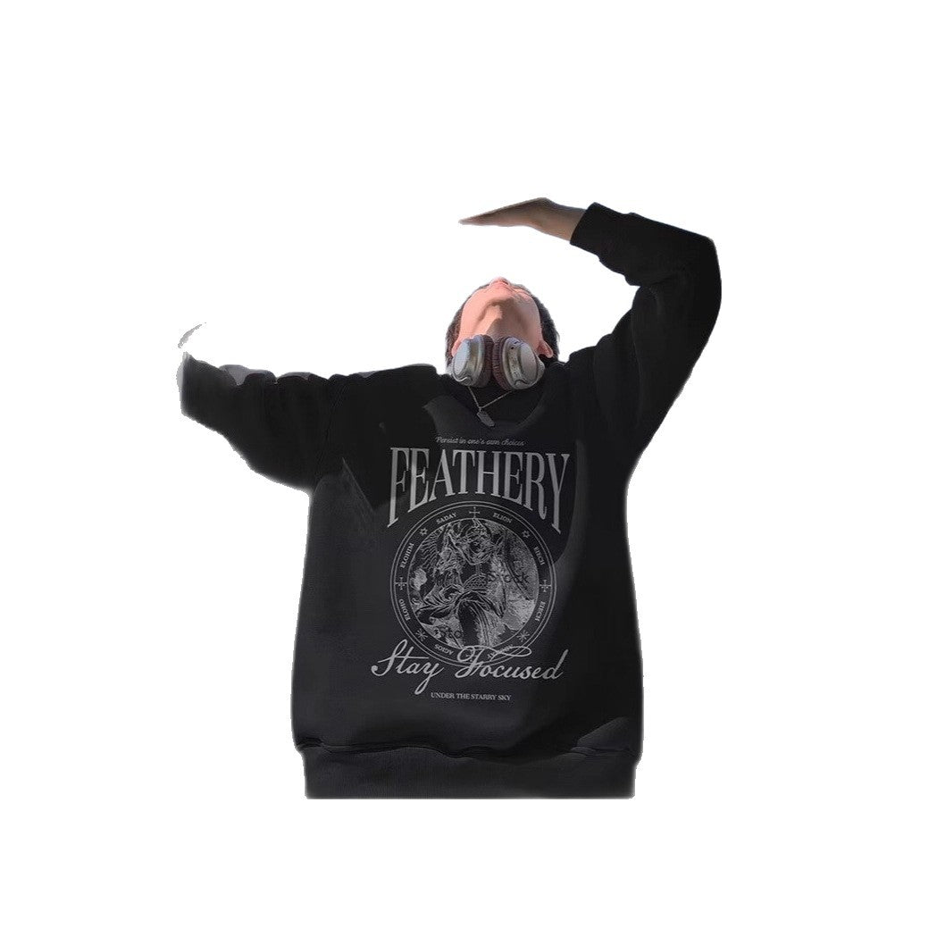 Unisex Lässiger Sweatshirt mit grafischem Druck Echoarchiv