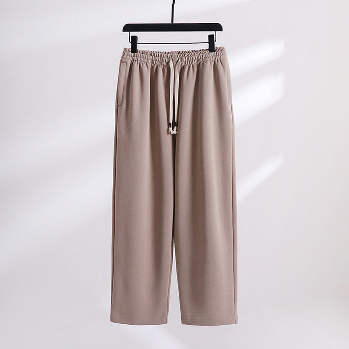 Unisex Gefütterte Fleece-Jogginghose mit elastischem Bund Kordelzug und schmalem Knöchelbündchen Echoarchiv