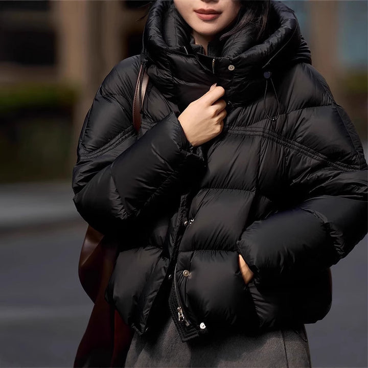 Damen modische Steppjacke mit hohem Kragen Echoarchiv
