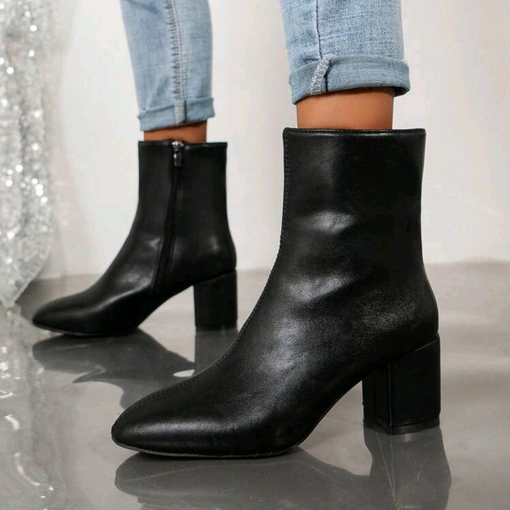 Damen Elegante Blockabsatz Stiefeletten Echo Archiv