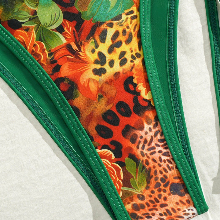 Damen Triangel-Bikini mit floralen Mustern Echo Archiv