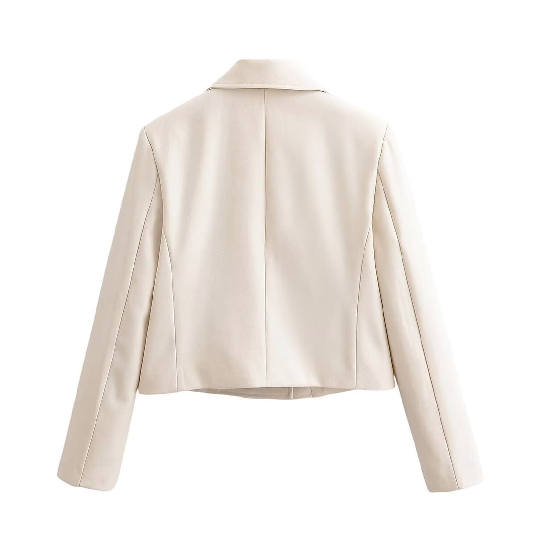 Damen Cropped Doppelreihiger Blazer mit weitem Revers und taillierter Schnittführung Echo Archiv