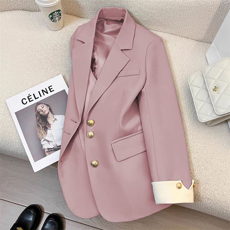 Damen Eleganter Blazer mit Goldknopfdetails Echo Archiv