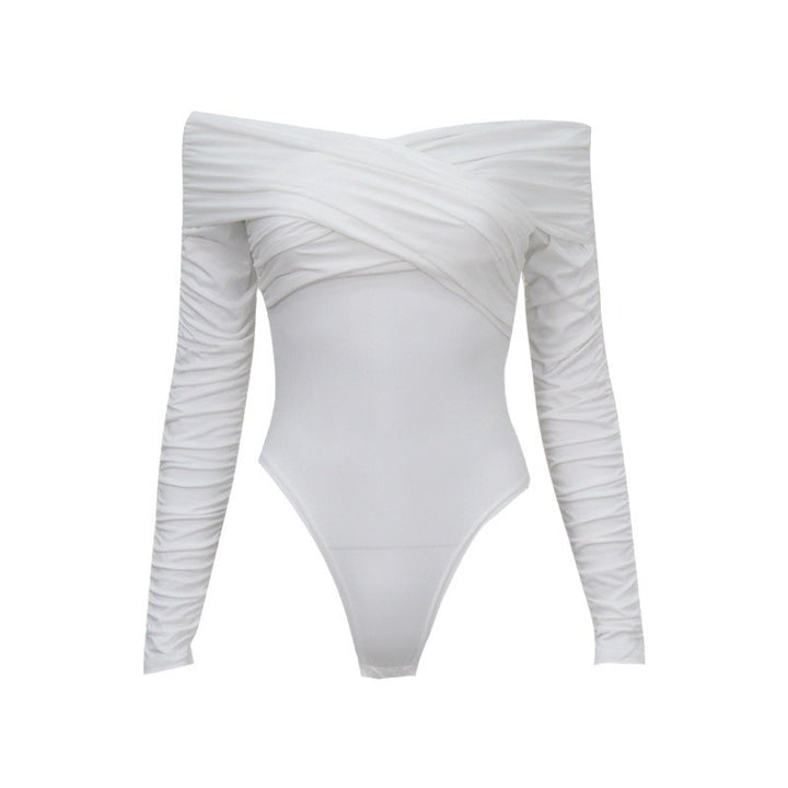 Damen Body mit rüschierten Ärmeln Echo Archiv