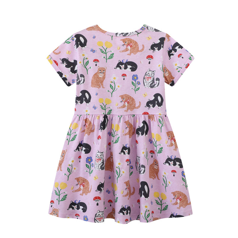 Mädchen T-Shirt Kleid mit kreativem Taschenmotiv Echo Archiv