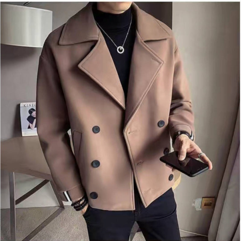 Herren modische Baumwoll-Blazerjacke mit doppelter Knopfleiste Echoarchiv