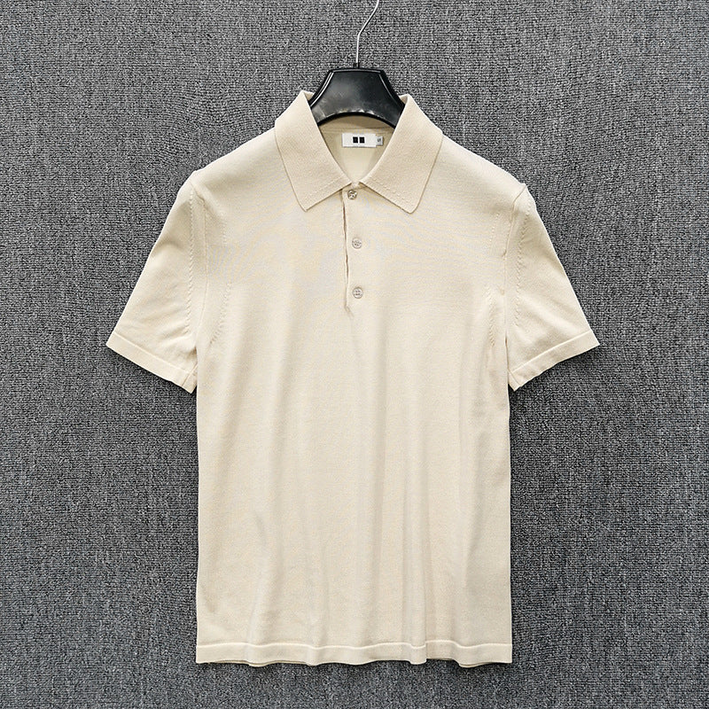 Herren Feinstrick Polohemd mit Kurzarm und feiner Knopfleiste Echo Archiv