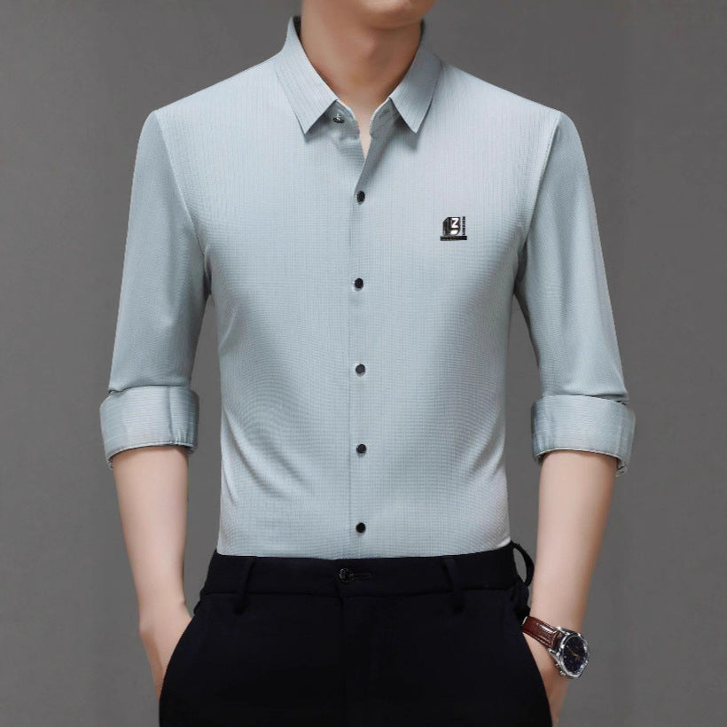 Herren elegantes Hemd mit strukturiertem Design und modernen Akzenten Echoarchiv