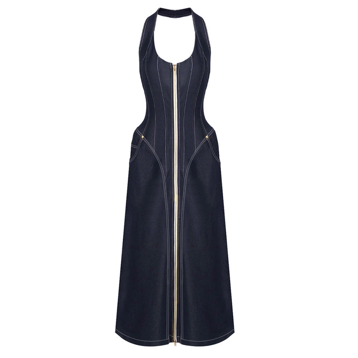 Damen Maxikleid mit Reißverschluss Echo Archiv