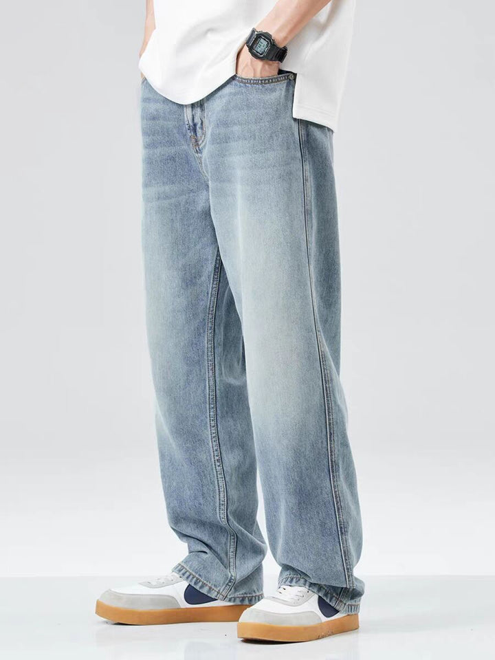 Herren Weitgeschnittene Jeans mit hohem Bund Echo Archiv