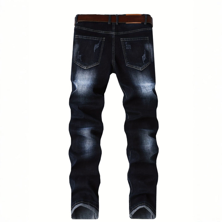 Herren Elegante Slim-Fit Jeans mit modischen Waschungseffekten Echoarchiv