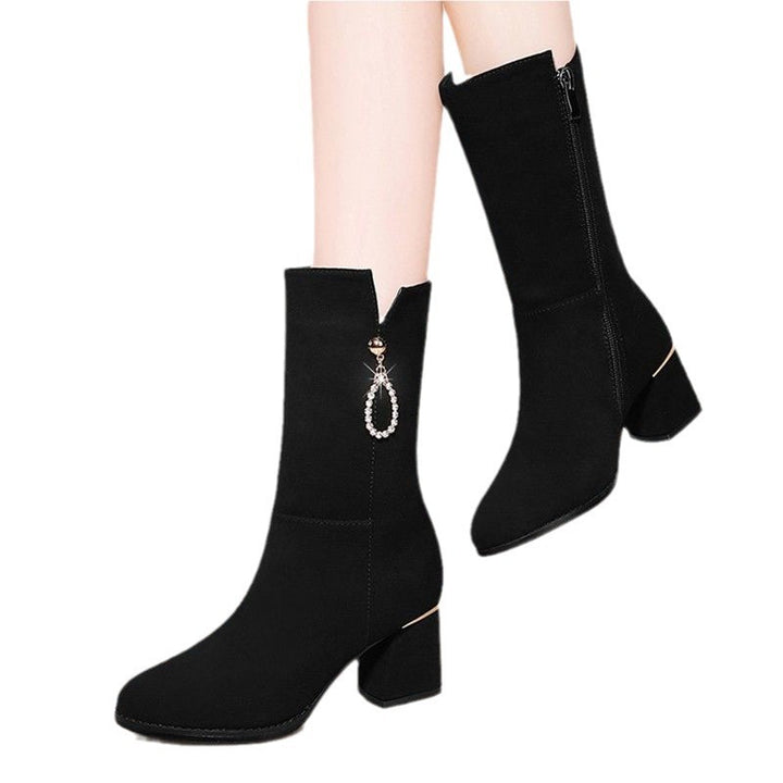 Damen Elegante Stiefeletten mit Glitzer-Detail Echo Archiv
