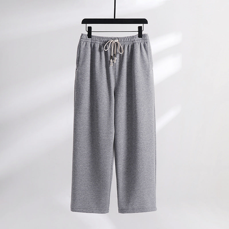 Unisex Gefütterte Fleece-Jogginghose mit elastischem Bund Kordelzug und schmalem Knöchelbündchen Echoarchiv
