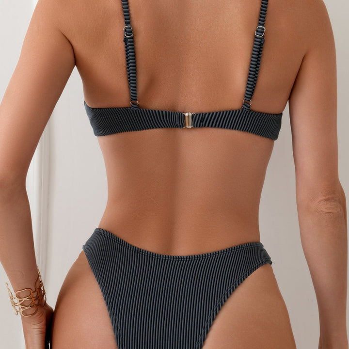 Damen Triangel-Bikini mit elegantem Rippdesign Echo Archiv