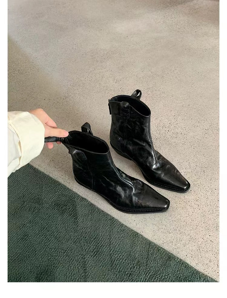 Herren Western-Stiefelette mit spitzer Kappe und Zugschlaufen Echo Archiv