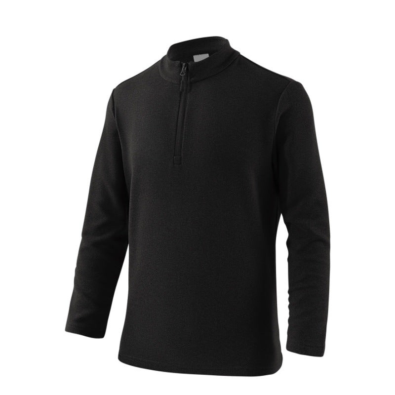 Herren Freizeit Pullover mit Stehkragen und Reißverschluss Echoarchiv