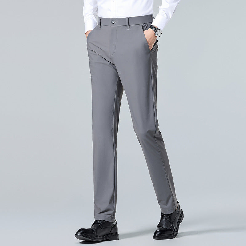 Herren elegante Slim-Fit Anzughose Echoarchiv