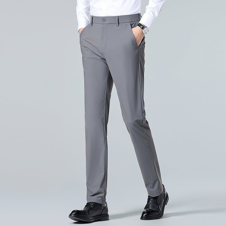 Herren elegante Slim-Fit Anzughose Echoarchiv