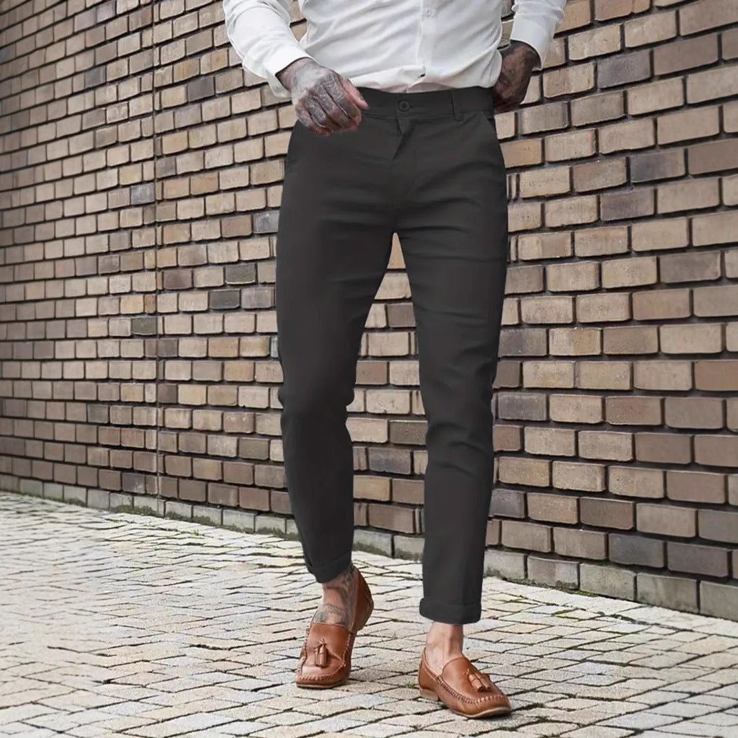 Herren Slim-Fit Freizeithose mit elastischem Bund und praktischen Seitentaschen Echoarchiv