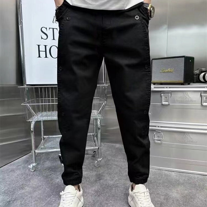 Herren modische Cargo-Hose mit praktischen Taschen und elastischem Bund Echoarchiv