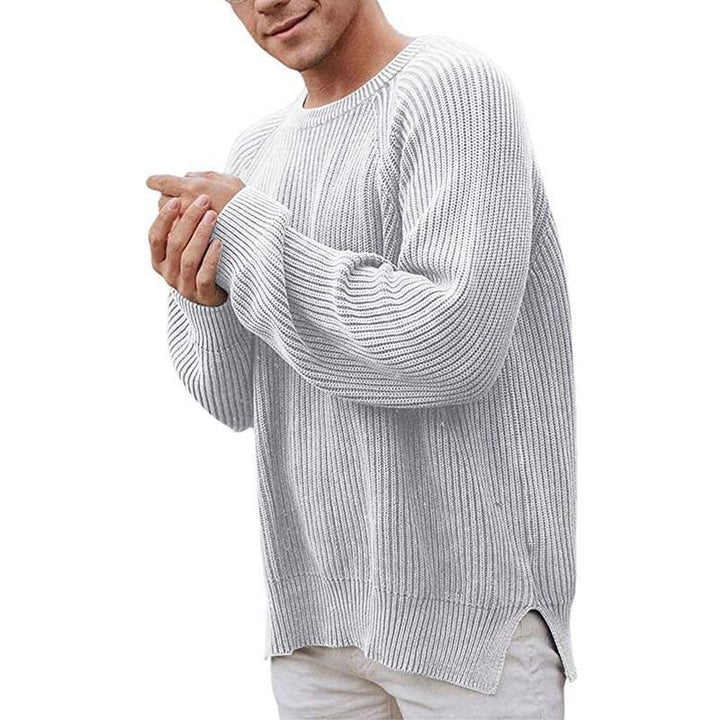 Herren eleganter Strickpullover mit strukturiertem Design und modernem Schnitt Echoarchiv