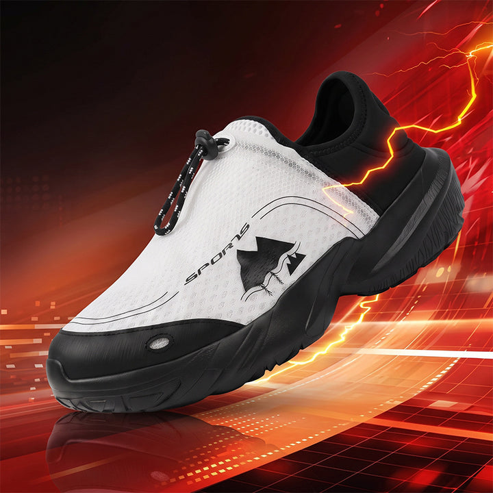 Unisex leichter atmungsaktiver Schlupfsneaker mit Schnellverschluss und stoßdämpfender Sohle Echoarchiv