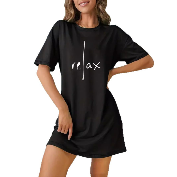 Damen Oversized T-Shirt mit inspirierendem Schriftzug und auffälligem Grafikdesign Echo Archiv
