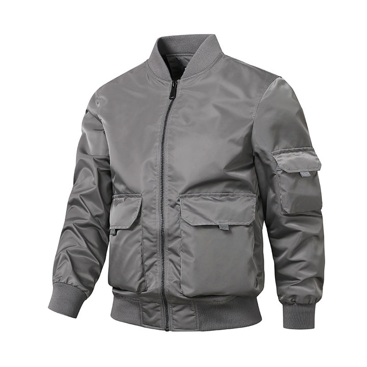 Herren sportliche Bomberjacke mit praktischen Taschen und elastischen Bündchen Echoarchiv