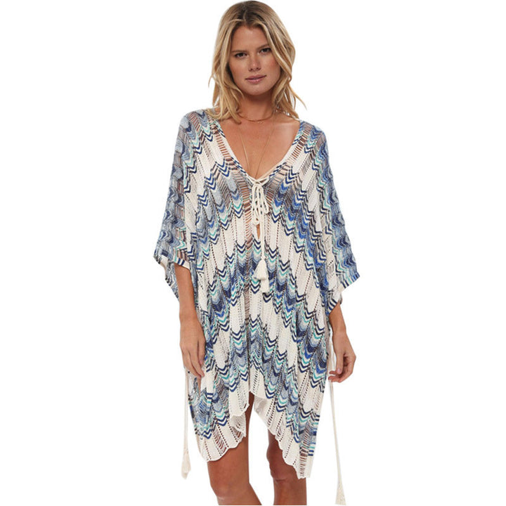 Damen lässiger Beachcover-Up mit flechtartigem Design Echo Archiv